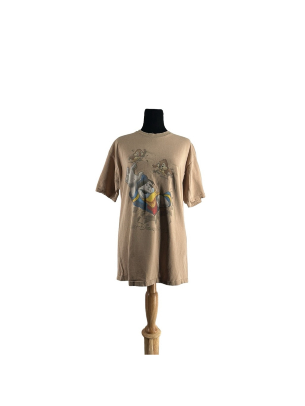 Walt Disney vintage Donald Duck Chip n Dale Double Sided Tee Shirt sz M